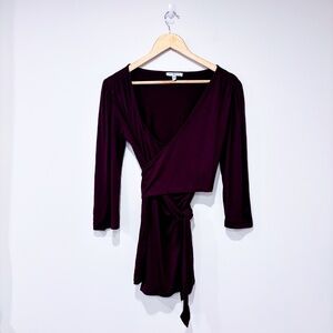 🌼NWOT🌼 ENVIE DE FRAISE Burgundy wrap nursing top